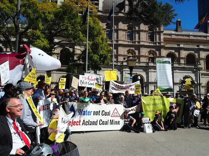 Acland coal mine protest