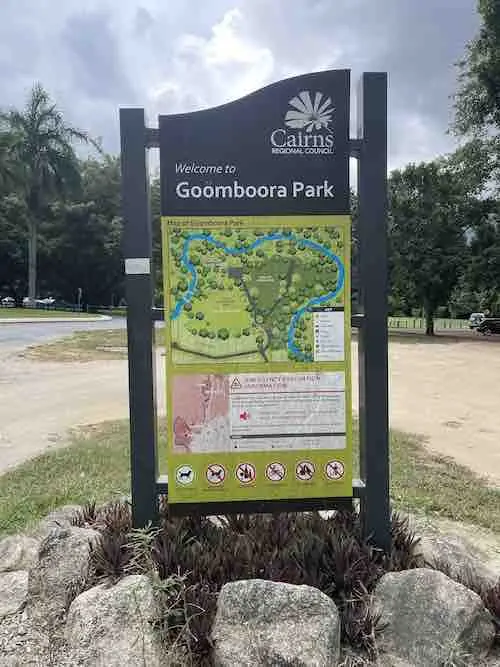 Goomboora park sign