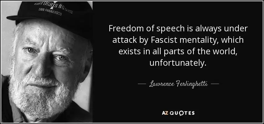 Freedom of speech under attack quote